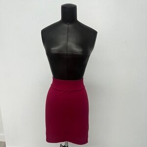 Burgundy Mini Skirt | Stretch Knit Skirt | Wine Red Wardrobe Staple